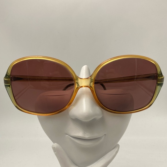 Vintage Viennaline Orange Oval Sunglasses Frames - Picture 1 of 6